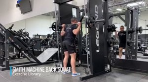 Присед со штангой (в Смите)