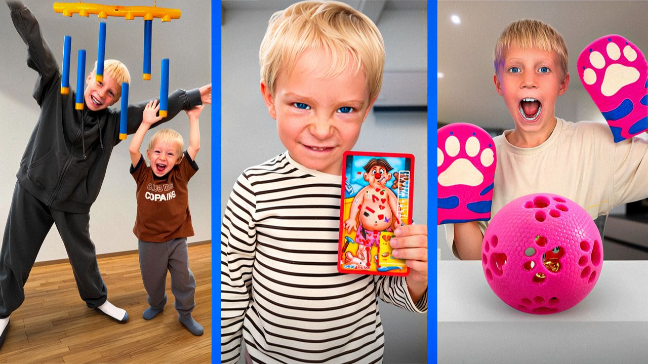 ЛУЧШИЕ ЧЕЛЛЕНДЖИ с МАЛЫШОМ! Его РЕАКЦИЯ на ВЫЗОВ! смотреть онлайн