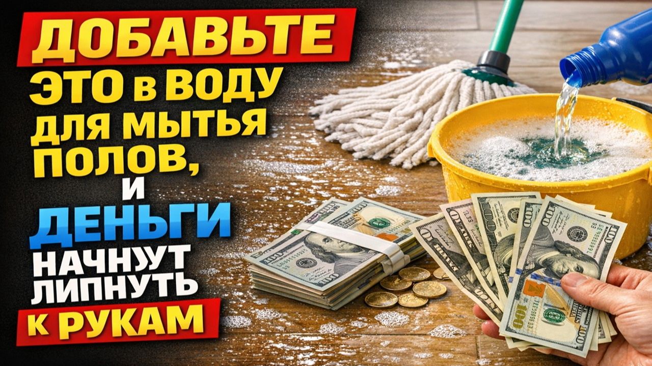 Добавьте щепотку этого в воду для мытья полов и посмотрите, как меняется достаток в доме смотреть онлайн