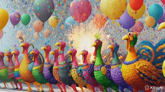 Красочный парад индюков смотреть онлайн