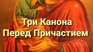 ТРИ КАНОНА: покаянный ко Господу нашему Иисусу Христу, ко Пресвятой Богородице и к Ангелу Хранителю