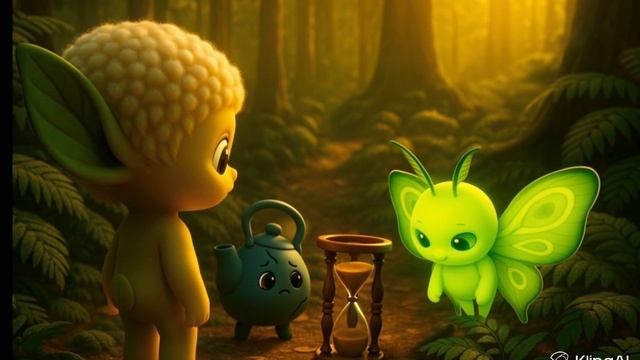 Эльф в лесу знакомится со светлячком смотреть онлайн