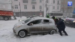 Белое одеяло для Владивостока: в городе идёт сильный снегопад