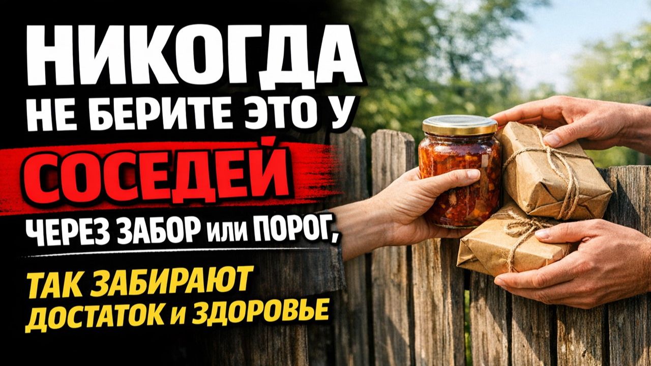 Почему я никогда не беру это у соседей через забор и порог и как это влияет на деньги в доме смотреть онлайн