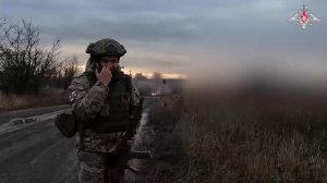 Боевая работа расчета РСЗО «Град»