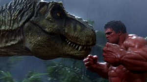 Красный Халк против Тираннозавра, кто победит?