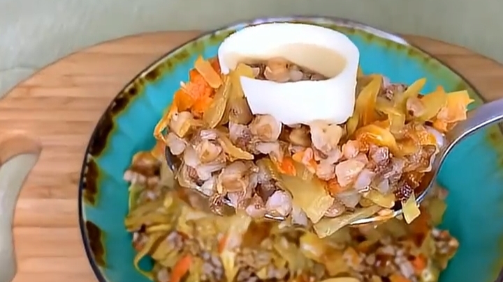 Стакан ГРЕЧКИ и КАПУСТА…🍛🥬😋