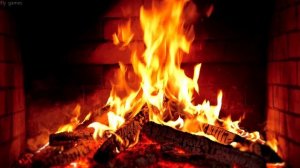 Уютный камин 4K . Заставка для отдыха, сна и учебы. Потрескивающий камин. 4K UHD