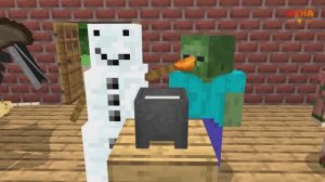 Время игр в классе (анимация Minecraft)