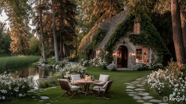 Сказочный домик около пруда смотреть онлайн