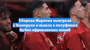 Сборная Марокко выиграла у Камеруна и вышла в полуфинал Кубка африканских наций