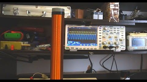 Определяем LC-резонанс ВВ катушки Тесла — вторичке