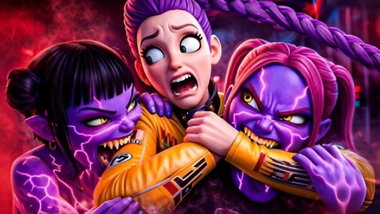 Руми, Мира и Зои превращаются в демонов. Охотники на демонов