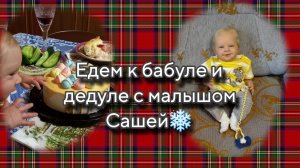 Едем к бабуле и дедуле с малышом Сашей❄️
