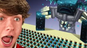 Mr.BEAST (МИСТЕР БИСТ) ЧЕЛЕНДЖ 1000 ИГРОКОВ ПРОТИВ ТИТАНА СТРАЖА В МАЙНКРАФТ ВИДЕО НА РУССКОМ