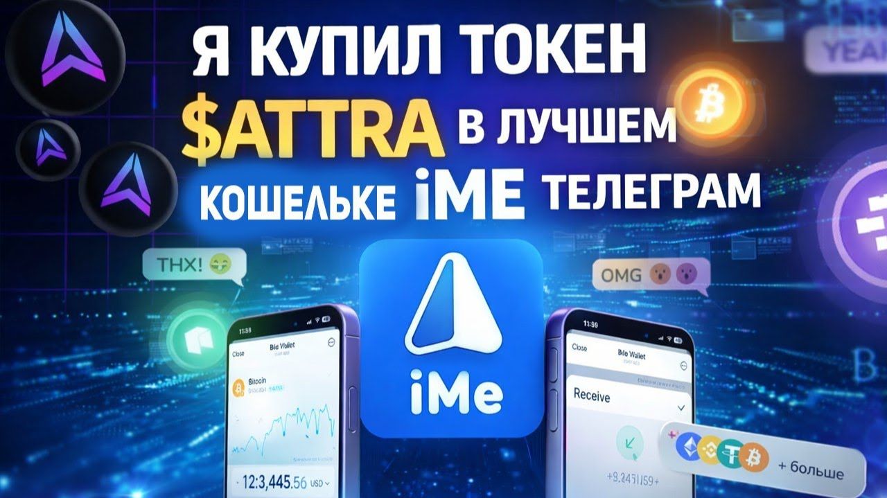 iME WALLET ВЗРЫВАЕТ TELEGRAM Я КУПИЛ ТОКЕН ATTRA ПРЯМО В ТЕЛЕГРАМЕ WEB3 БУДУЩЕЕ УЖЕ ЗДЕСЬ смотреть онлайн