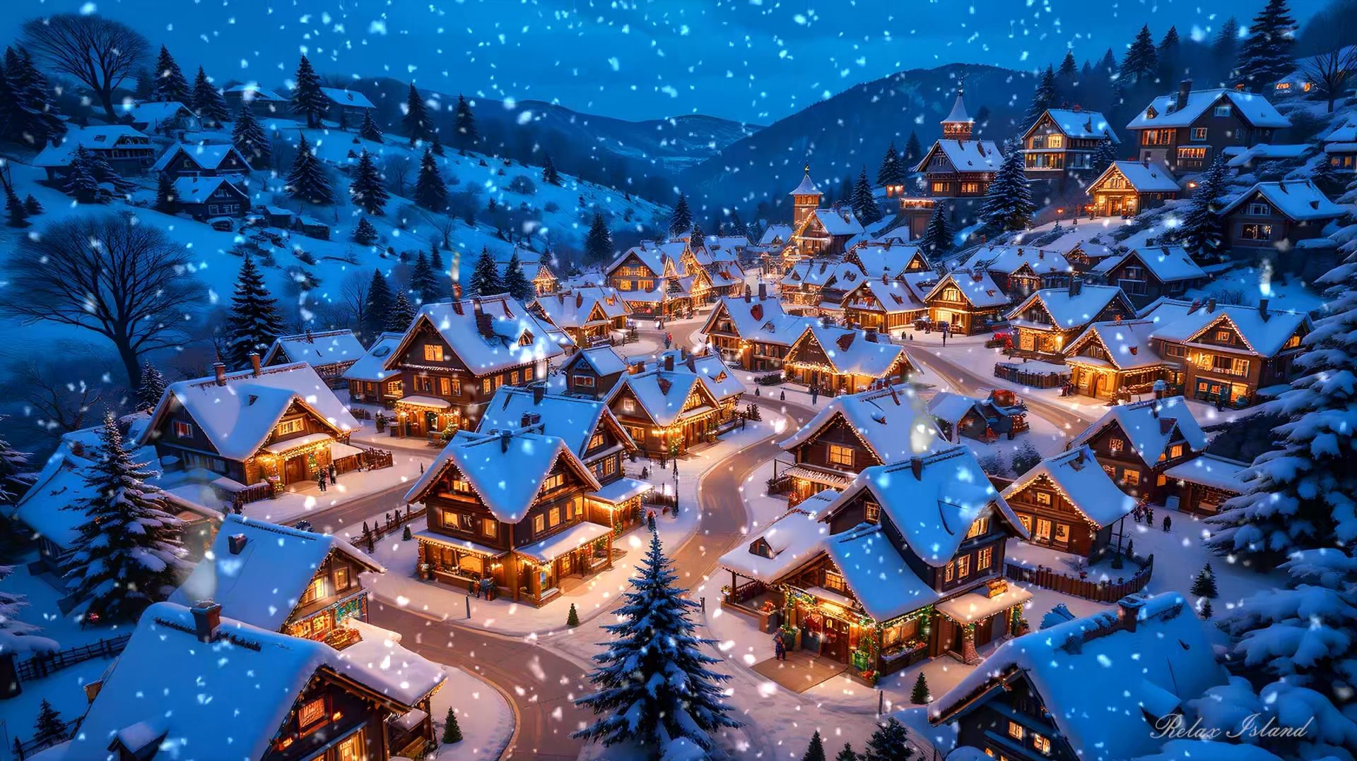 ❄️ ЗИМНЯЯ ОЧЕНЬ КРАСИВАЯ МУЗЫКА ДЛЯ ДУШИ 🎵 НЕЖНАЯ УСПОКАИВАЮЩАЯ МУЗЫКА ДЛЯ СНА ГОРНОМ ПОСЕЛКЕ смотреть онлайн