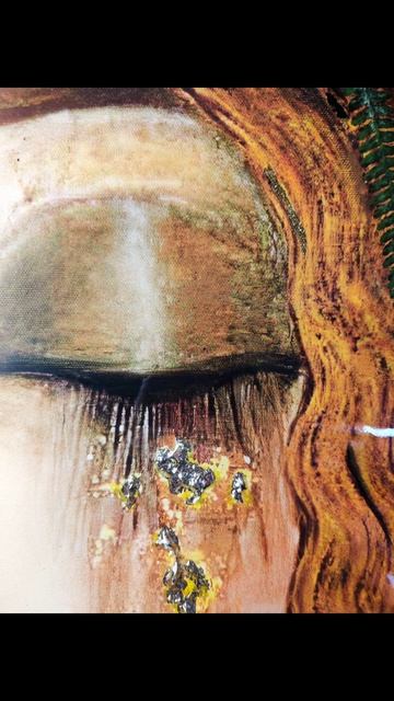 Интерьерное панно Золотые слезы. МастерскаяИдейJL МастерскаяJL КрылатаяБижутерия 
Стеклянныебу