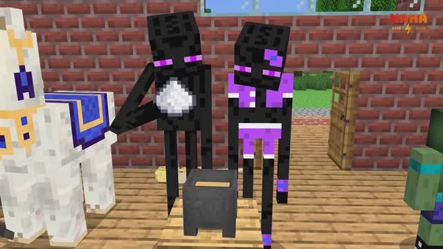 Пивоварение животных (анимация Minecraft) смотреть онлайн