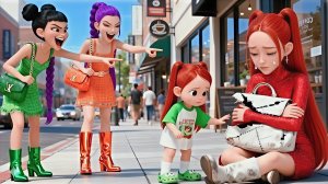 Озорная Мира тайком разрезала сумку своей матери, чтобы купить плюшевого мишку