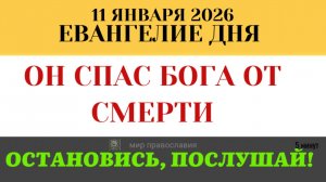 11 января Евангелие дня Праведный Иосиф. Почему Бог доверил Свою жизнь 80-летнему старцу(5 минут)