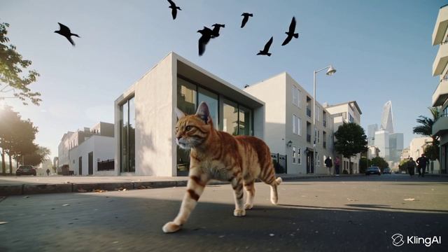 Рыжий кот гуляет по городу смотреть онлайн