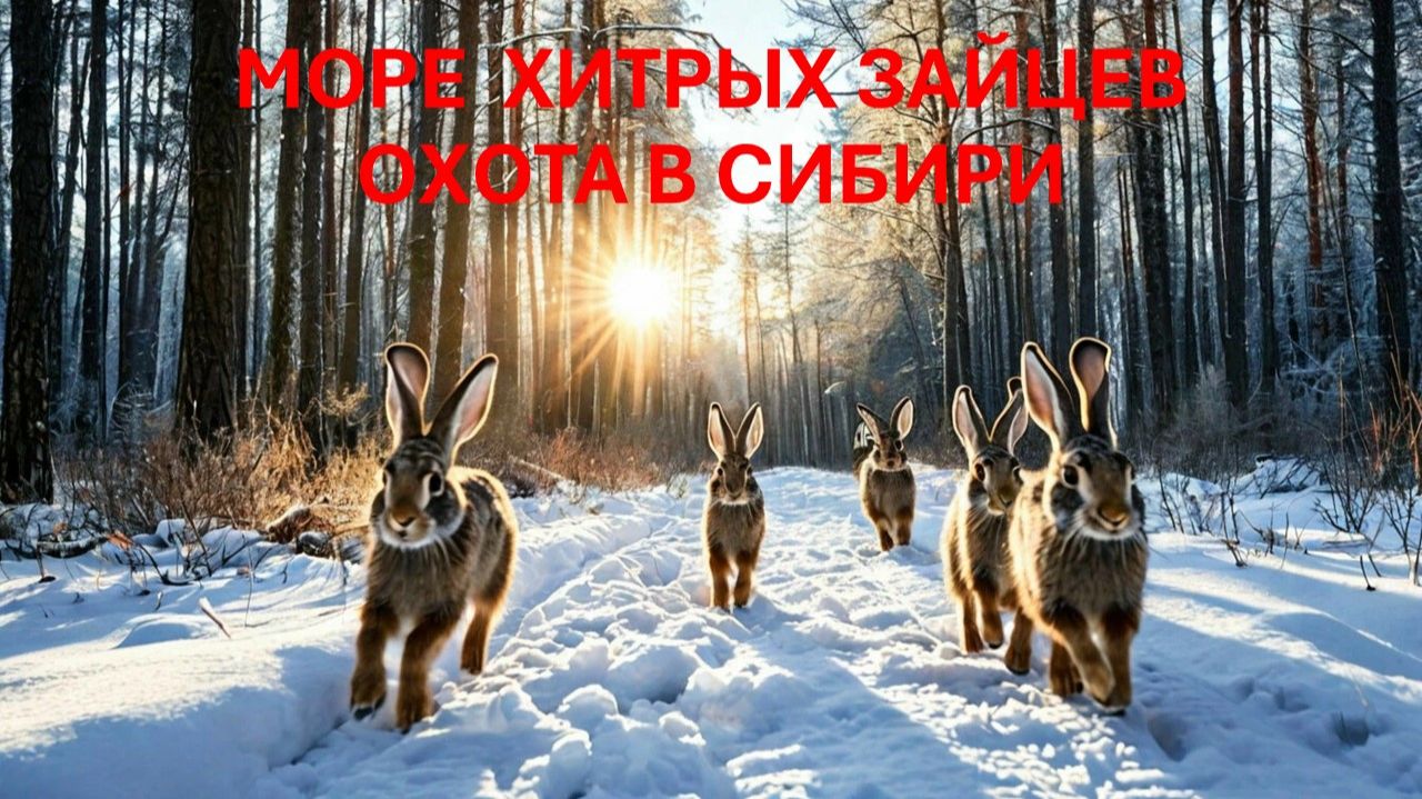 Море хитрых зайцев. Охота в СИБИРИ. смотреть онлайн