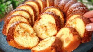 Яблочный пирог к чаю! За 10 минут! Просто и очень вкусно