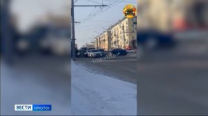 ДТП с участием семи автомобилей произошло на улице Байкальской в Иркутске