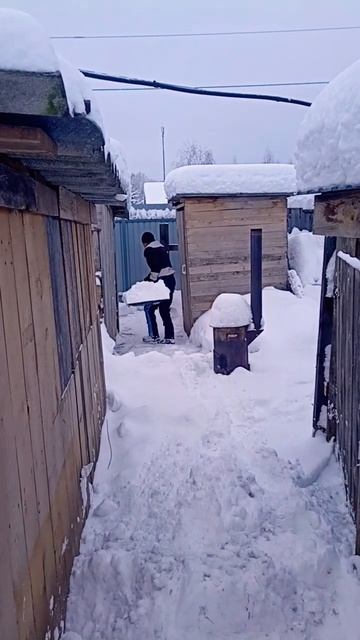 Вовка чистит снег ❄️ смотреть онлайн
