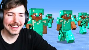 📹 100 игроков охотятся за нами в Майнкрафте!
MrBeast Minecraft МистерБист Дакплей Компот Нуб и Про