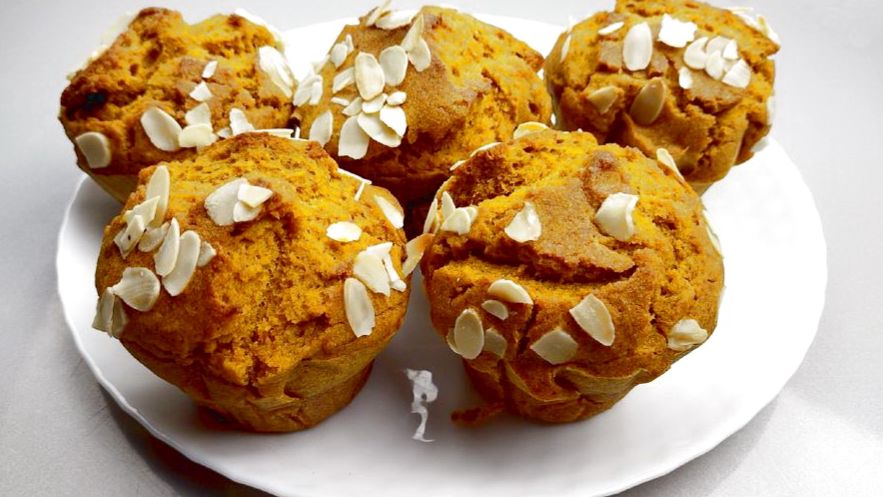 Тыквенные кексы👍Ароматная, сочная и вкусная выпечка!Рецепты из тыквы смотреть онлайн