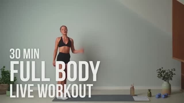 30 MIN LIVE WORKOUT - No Equipment, No Repeat, Full Body Home Workout - ANNA смотреть онлайн