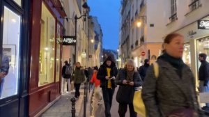 Париж январь 2026 лучшая прогулка по улицам толпы и реальная жизнь города