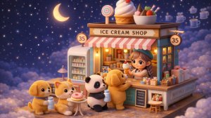 Сказочное ночное кафе ❄️ Зверята за подарками | Уютная зимняя история