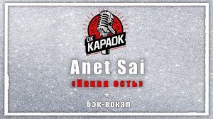 Анет Сай-Какая есть(КАРАОКЕ с бэк-вокалом).