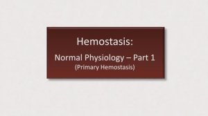 2_Hemostasis - Platelet Activation and Aggregation Eric Strong