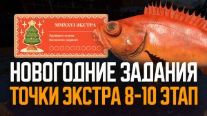 Точки 8-10 этап Экстра. Новогодние задания 🎄 Русская рыбалка 4 🎄 Перчик РР4