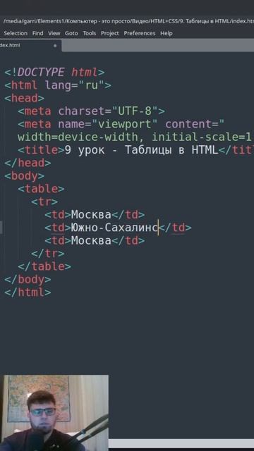 Таблицы в HTML. #coding смотреть онлайн