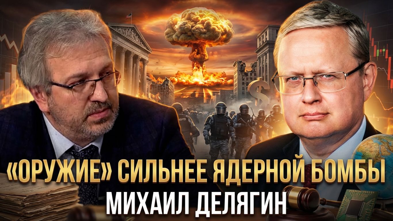 “ОРУЖИЕ” СИЛЬНЕЕ ЯДЕРНОЙ БОМБЫ | Михаил Делягин | П...п... с Делягиным смотреть онлайн