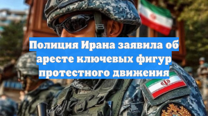 Полиция Ирана заявила об аресте ключевых фигур протестного движения