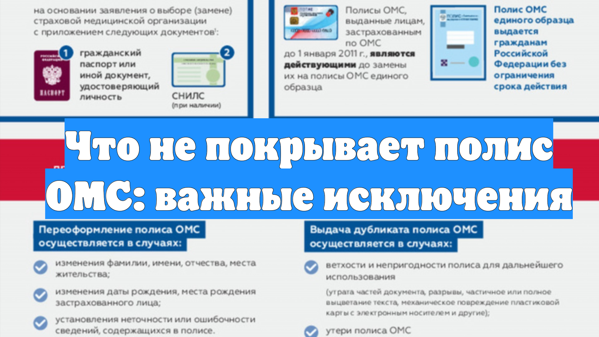 Что не покрывает полис ОМС: важные исключения