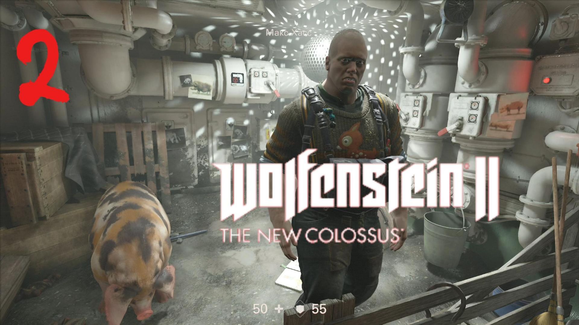 WOLFENSTEIN 2 New Colossus Прохождение #2 смотреть онлайн