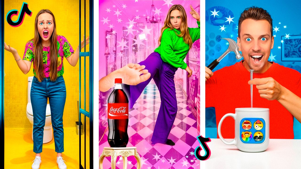 ПОВТОРЯЮ САМЫЕ КРУТЫЕ ТРЕНДЫ ТИК ТОКА и LIKEE! Лайфхаки - Как стать популярным #3