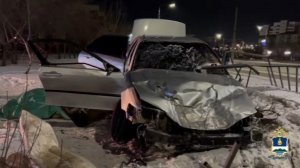 Смертельная ночная авария в Улан-Удэ попала на видео