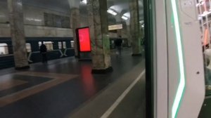 поездка на электропоезде 81-775.2 Москва 2024, от Технопарка до Павелецкой