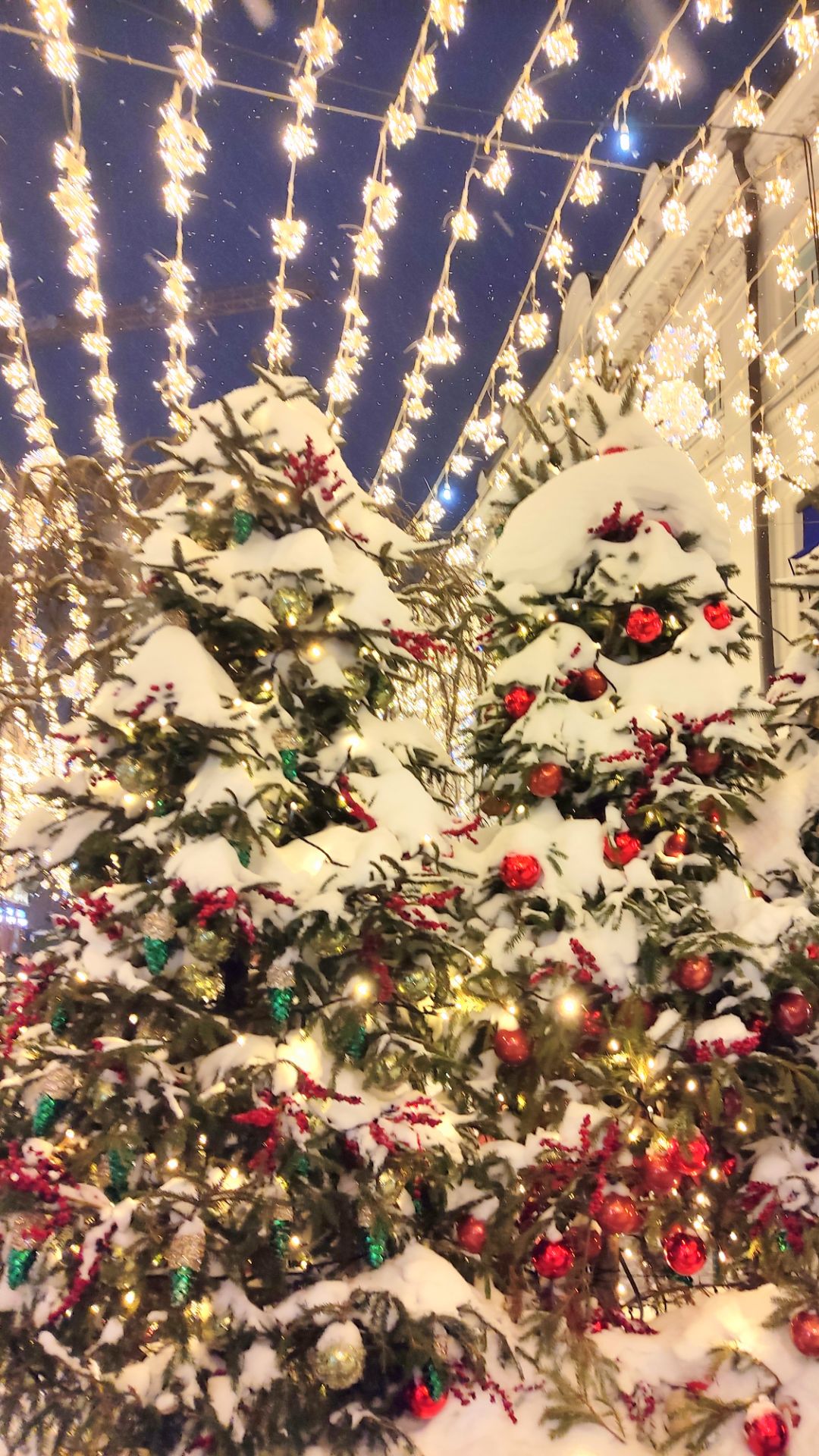 Вечер на Никольской✨❤️Снег и яркие огни создают настроение❄️🎄🌟#Москва🎄💒10.01.2026 смотреть онлайн