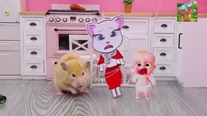 Мультик про хомяка и малыша