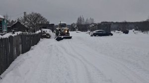мтз 82 чистим снег