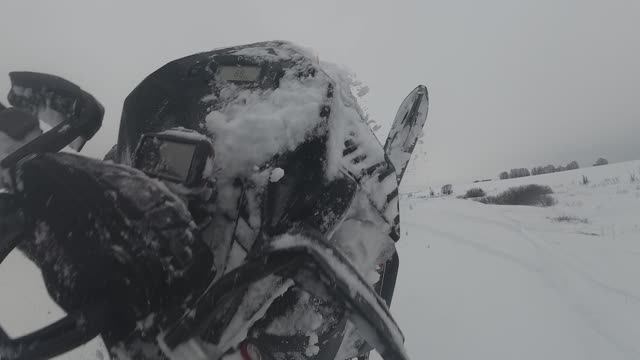 Катание на горном снегоходе 10.01.2026